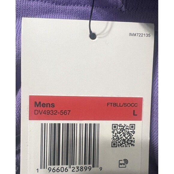 Nike Men's Liverpool FC Pullover Hoodie Standard Issue Purple DV4932 567 Large - Picture 8 of 8